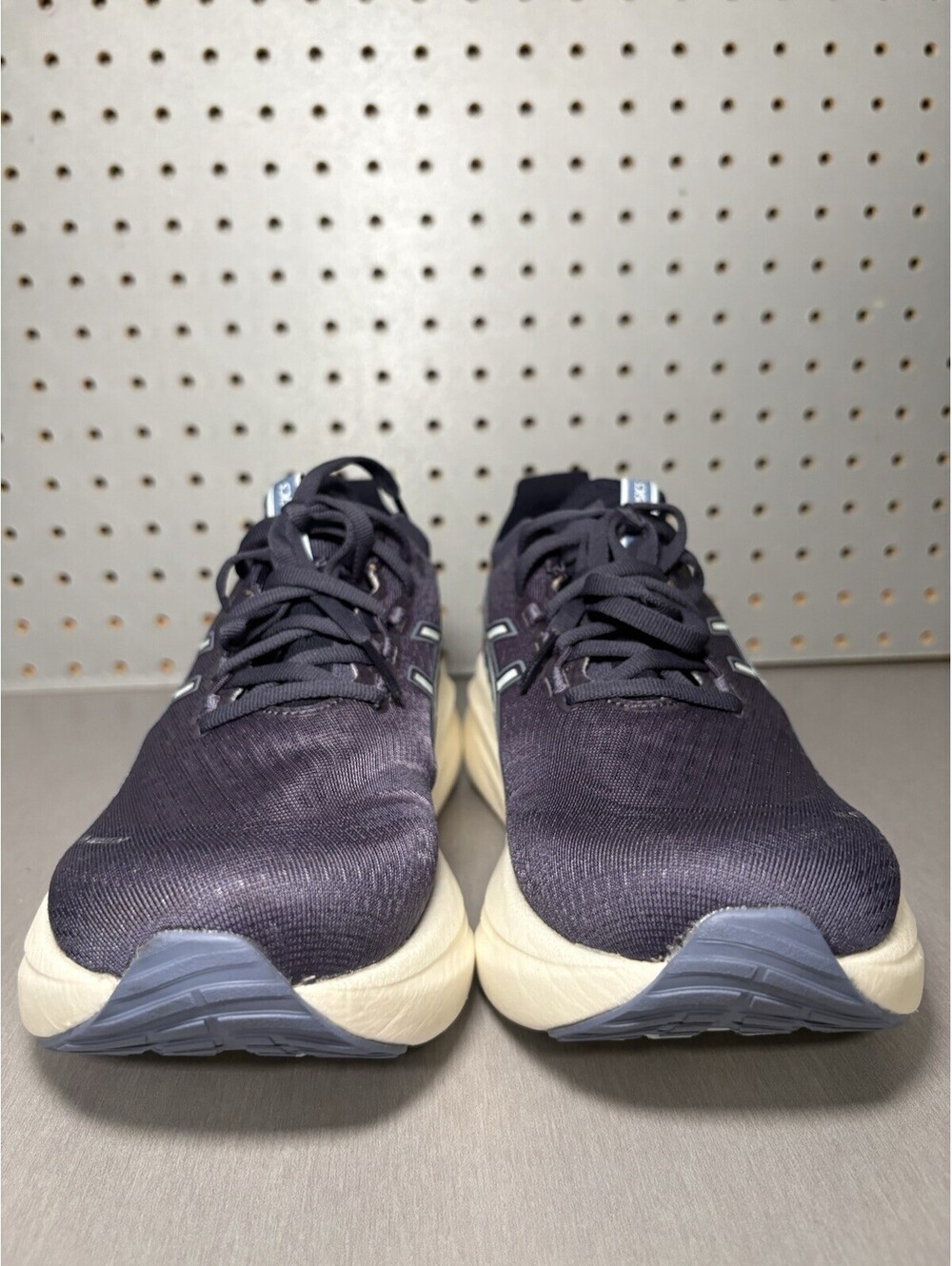 Asics Gel-Nimbus 27 Womens Size 8 Running Shoes Navy Blue White Sneakers - Picture 4 of 14